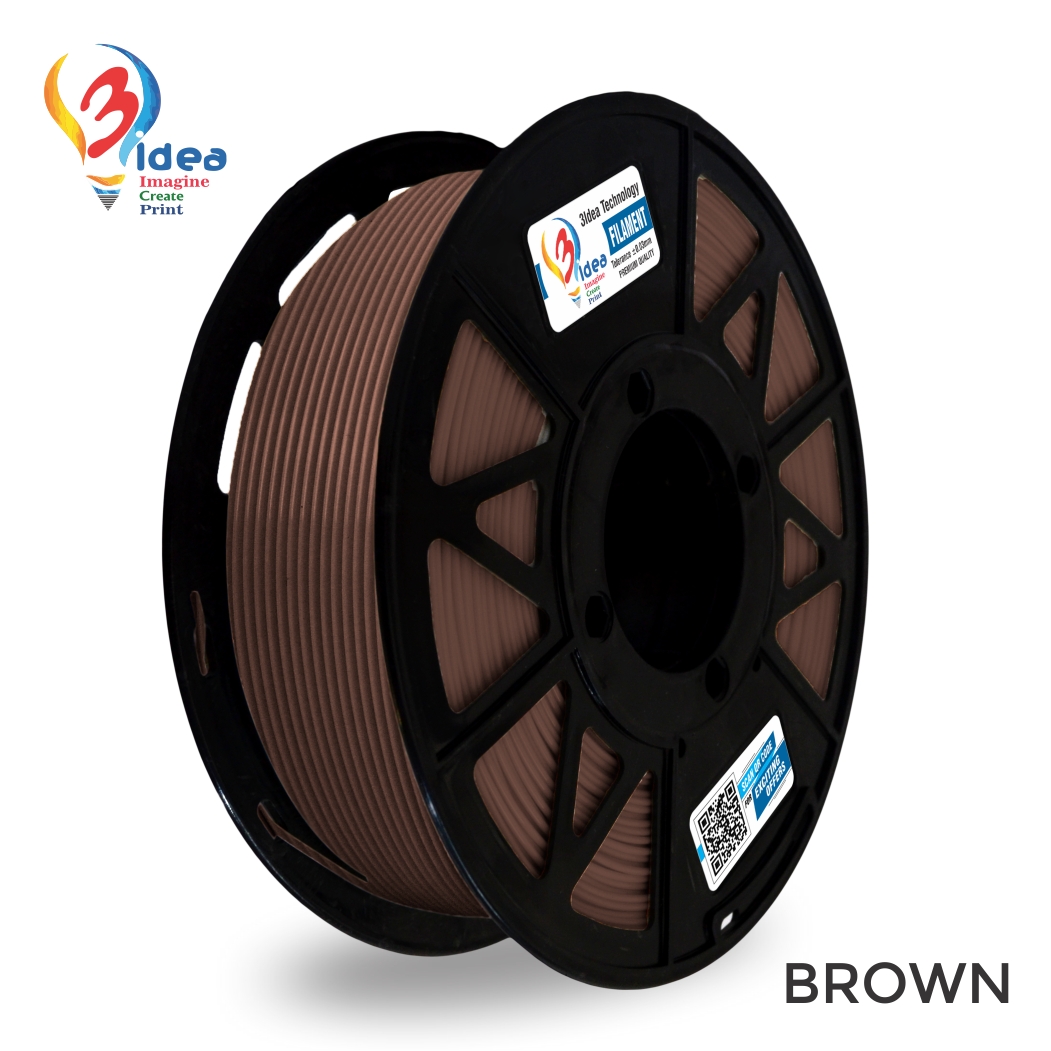 3idea PLA Filament Brown, Net Weight-1kg,1.75mm
